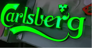 3D brand signage for Carlsberg by Glow N Sign Nepal