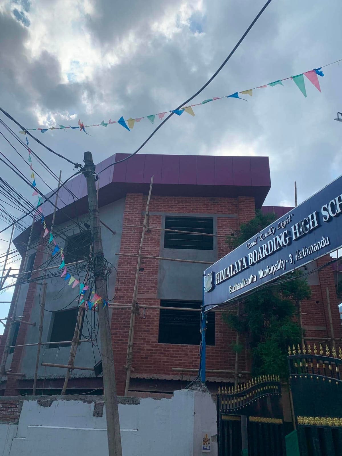 3D building signage for Himalaya Boarding by Glow N Sign Nepal