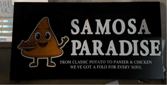 3D illuminated sign board for Samosa Paradise by Glow N Sign Nepal