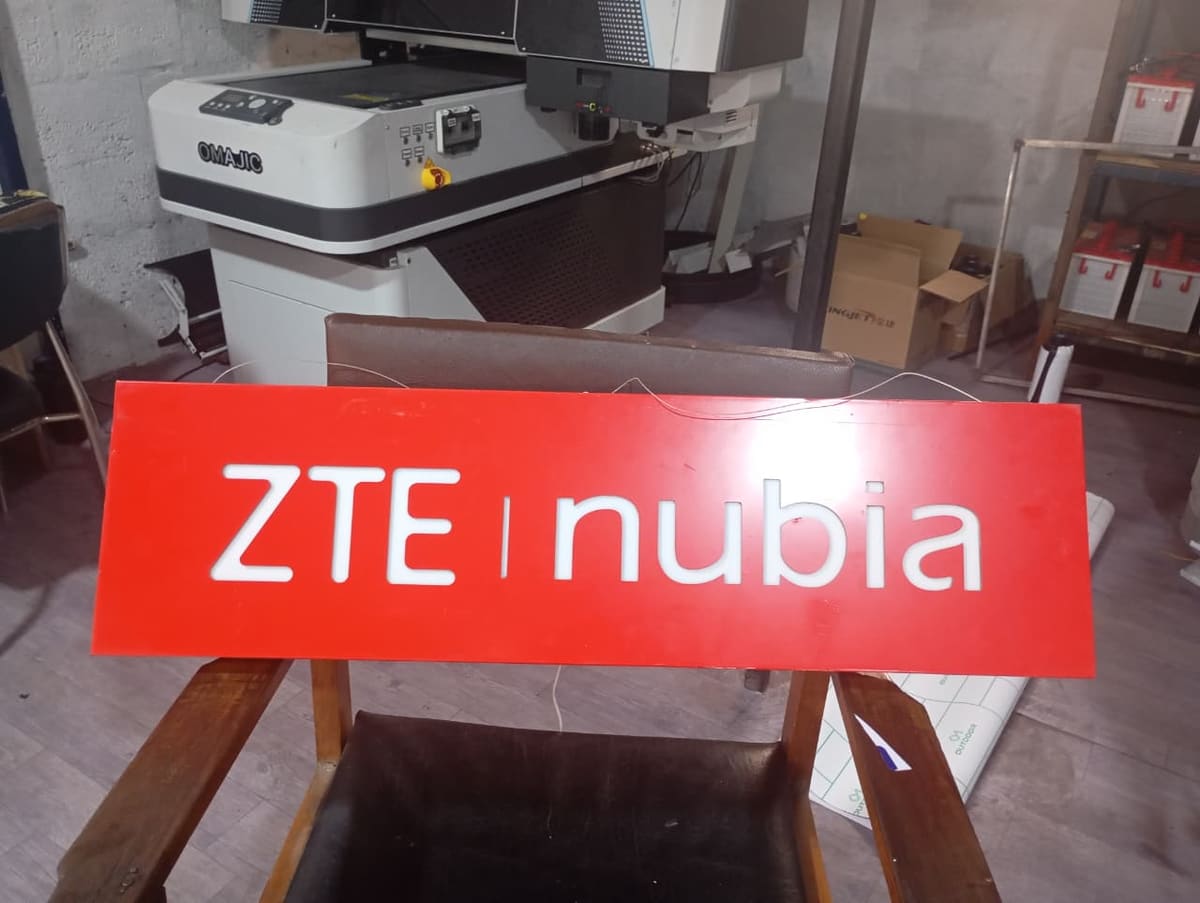 2D retail signage for ZTE Nubia — Glow N Sign Nepal